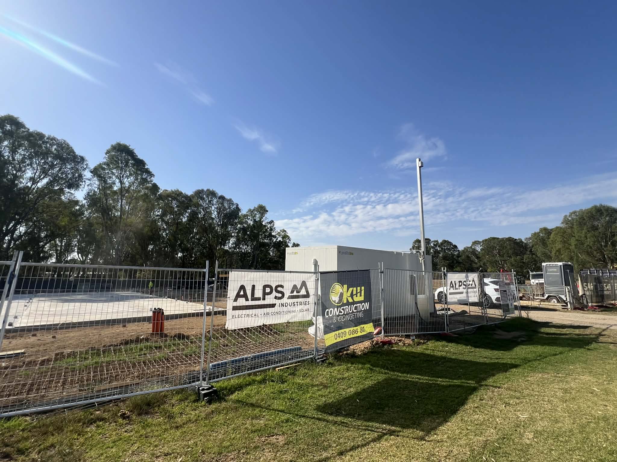 Alps Industries crew on a commercial job site